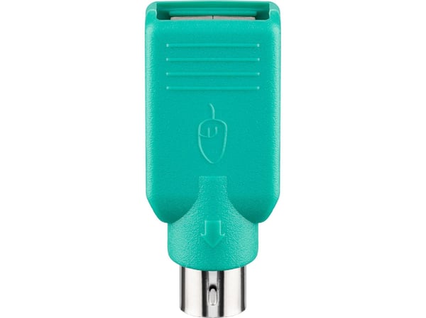 Goobay 68919, USB Type-A, PS/2, Grön