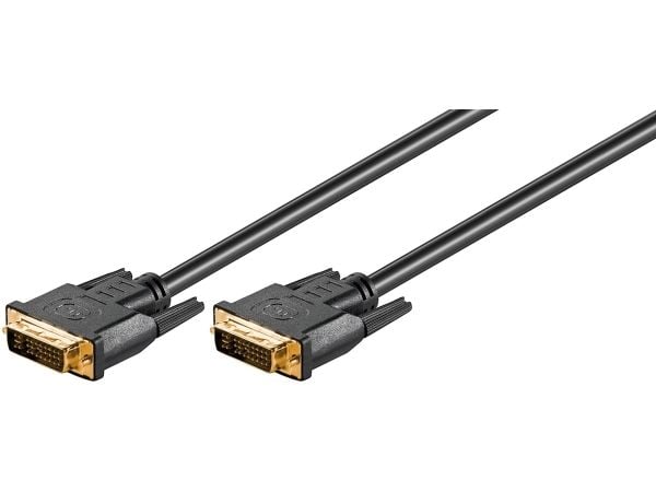Goobay DVI-I 3m, 3 m, DVI-I, DVI-I, DVI-I, Hanstik, Hanstik, Musta