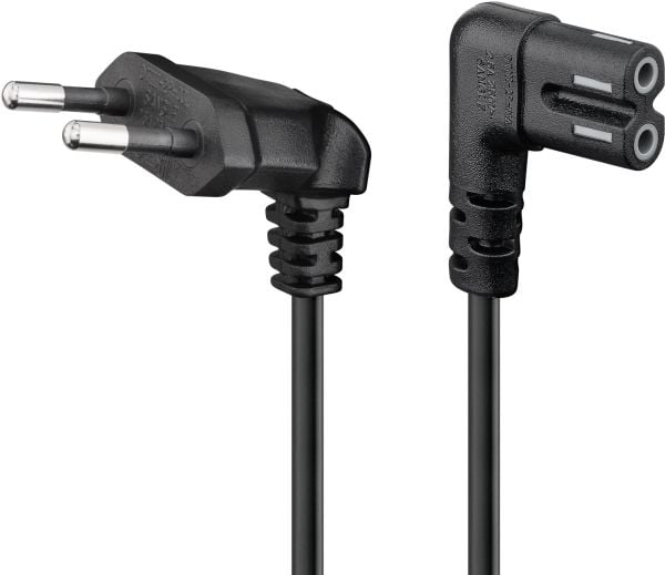 Goobay 73020, 3 m, Strömkontakt typ C, CEE7/16, H03VVH2-F, 250 V
