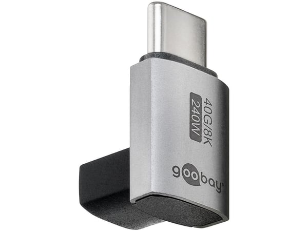 Goobay 74444, USB-C, USB-C, Sølv