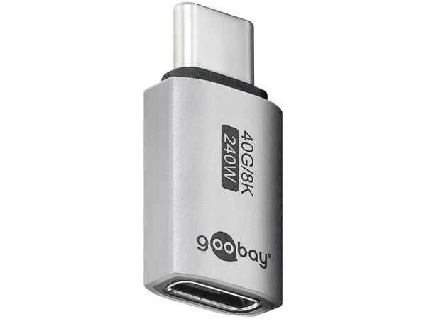 Goobay 74447, USB-C, USB-C, Sølv