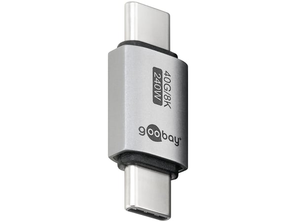 Goobay 74448, USB-C, USB-C, Silver