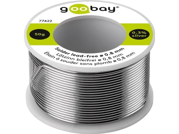 Lyijytön juote, ø 0,8 mm, 50 g