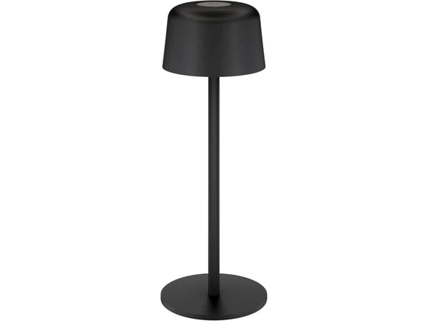 Trådløs LED-bordlampe, str. S, 25 cm, svart - wi