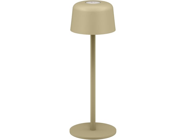 Trådlös LED-bordslampa, storlek S, 25 cm, beige