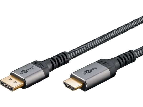 Goobay DisplayPort-HDMI-kaapeli - 8K/60 Hz, 9 g