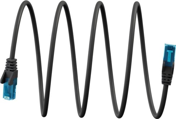 Ultraflexibel patchkabel CAT 6 A, U/UTP, svart