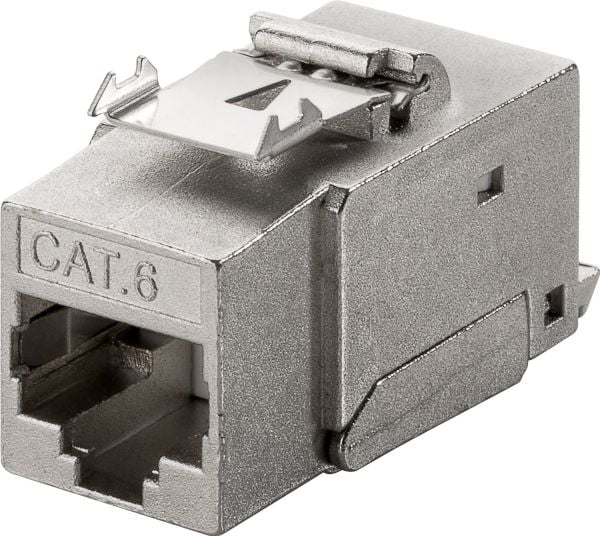 Goobay 90863, Flat, Sølv, RJ-45, IDC, Hunkjønn, 10GBase-T