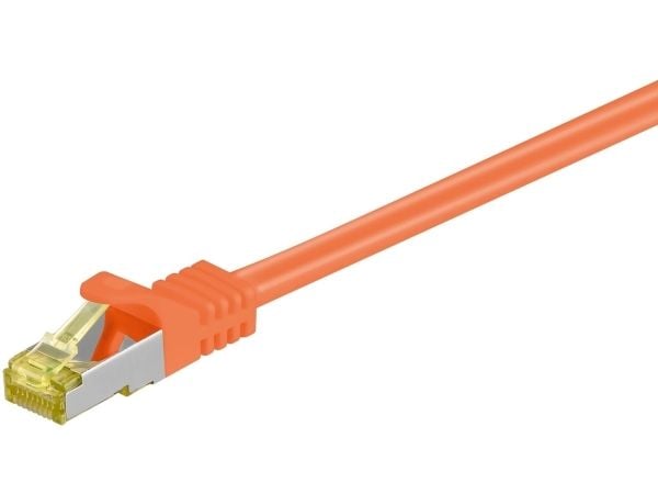 Goobay RJ-45 CAT7 7.5m, 7,5 m, Cat7, S/FTP (S-STP), RJ-45, RJ-45, Oranssi