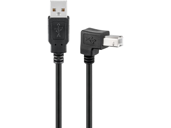 Goobay 93016, 0,5 m, USB A, USB B, USB 2.0, 0,48 Gbit/sek., Sort
