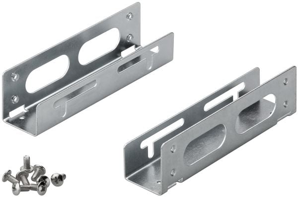 Goobay 93034, Universell, HDD-monteringsbrakett, Grå, Sølv, 3.5", 95 mm, 23 mm
