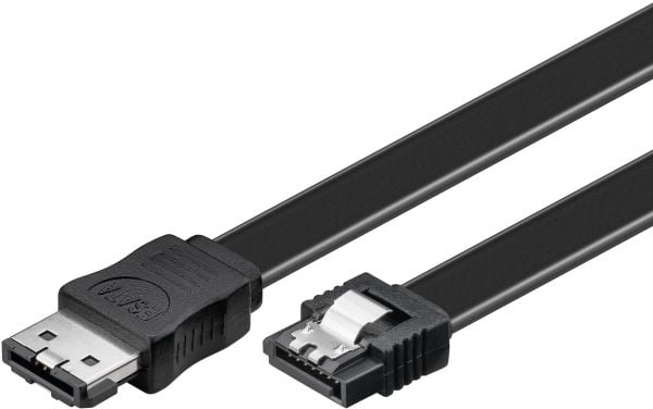 Goobay CAK SATA/eSATA 300-050 0.5m, 0,5 m, Hane/Hane, Svart