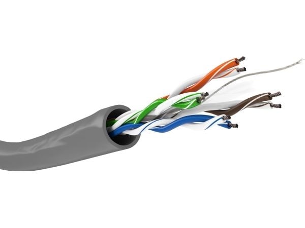 Wentronic goobay - Irtokaapeli - 305.0m - UTP - CAT 6 - pyöreä, monisäikeinen - harmaa (93885)