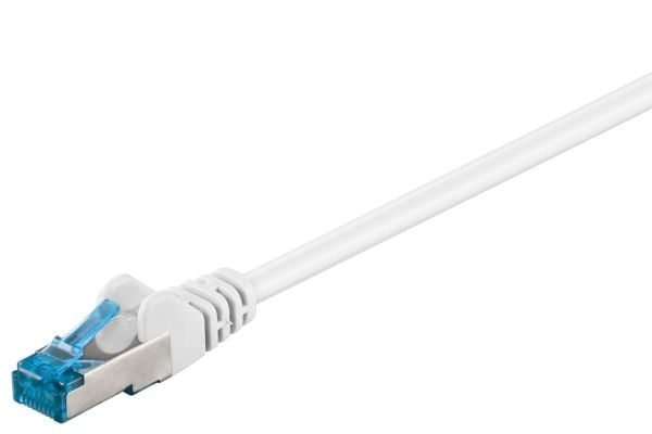 Goobay 94910, 50 m, Cat6a, S/FTP (S-STP), RJ-45, RJ-45, Valkoinen