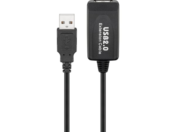 goobay - USB-förlängningskabel - USB (hona) till USB (hane) - USB 2.0 - 10 m - aktiv