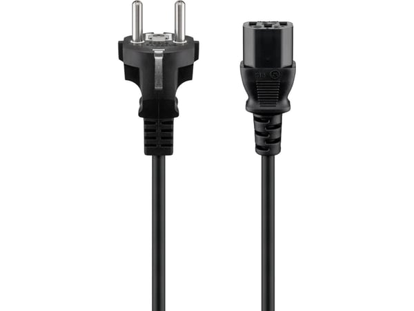 Goobay CEE 7/7 - C 13, 3 m, CEE7/7, C13-kontakt