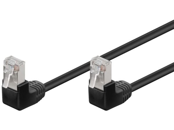 Goobay 96081, 5 m, Cat5e, F/UTP (FTP), RJ-45, RJ-45, Sort