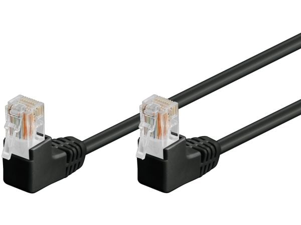 Goobay 96090, 10 m, Cat5e, U/UTP (UTP), RJ-45, RJ-45, Sort