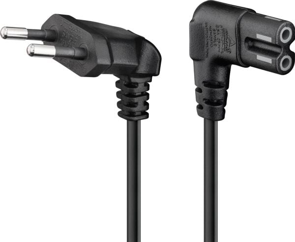 Goobay CEE 7/16 - IEC-60320-C7, 5 m, CEE7/16, C7-kontakt