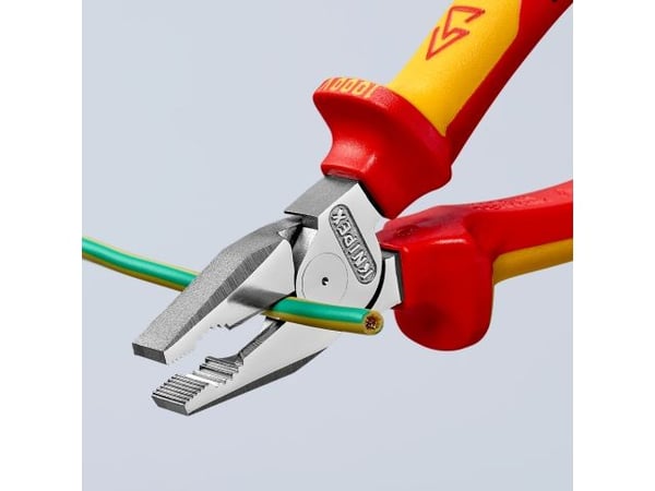 Knipex 02 06 180, 1,15 cm, 63 HRC, Punainen, Keltainen, 56 mm, 180 mm, 20 mm