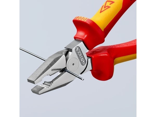 Knipex 02 06 180, 1,15 cm, 63 HRC, Punainen, Keltainen, 56 mm, 180 mm, 20 mm