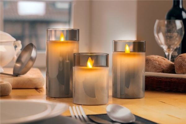 Goobay 60372, Grå, Vit, Universal, Glas, Polykarbonat, IP20, 1 lampor, LED