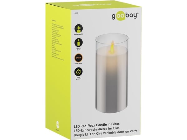 Goobay 60372, Grå, Vit, Universal, Glas, Polykarbonat, IP20, 1 lampor, LED