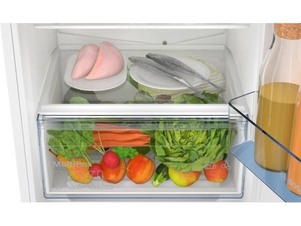 Bosch Serie | 2 KIN96NSE0 - Kylskåp/frys - bottenfrysskåp - inbyggd - fördjupning - bredd: 56 cm - djup: 55 cm - höjd: 194 cm - 290 liter - Klass E