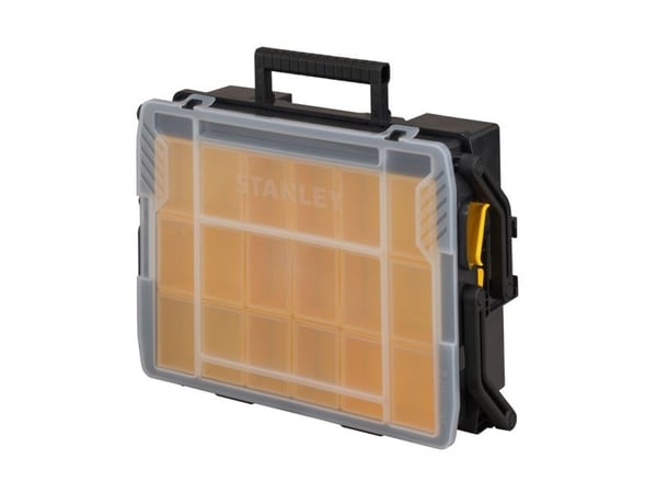 Stanley STST1-75540, Förvaringslåda för smådelar, Plast, Svart, Transparent, 400 mm, 420 mm, 315 mm