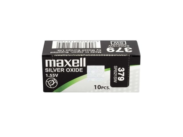 Maxell SR 521SW - Batteri 10 x SR521SW - Zn/Ag2O - 16 mAh