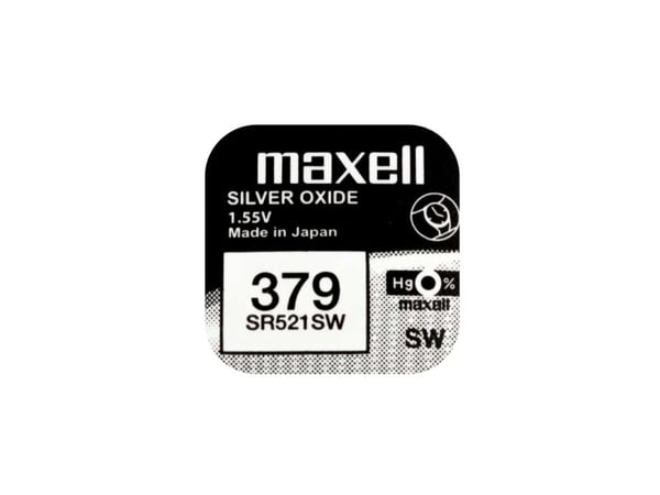 Maxell SR 521SW - Batteri 10 x SR521SW - Zn/Ag2O - 16 mAh