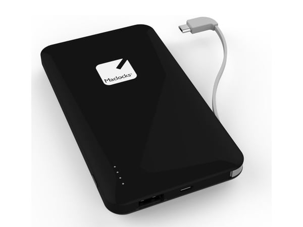 Compulocks Power Bank Battery Pack 10000 mAh - Ekstern batteripakke - 10000 mAh - 2 utgangskontakter (USB) - for Compulocks BrandMe VESA Brandable ...
