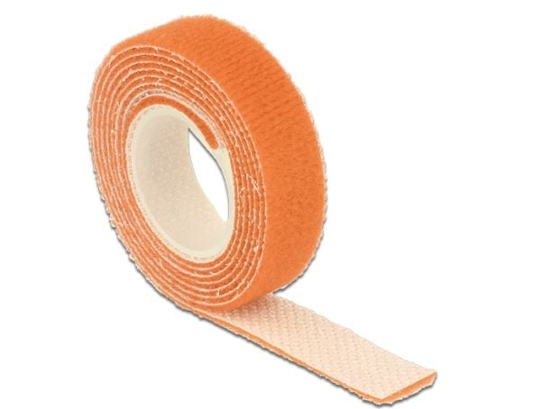 Delock - Kardborrefäste - 1 m - orange