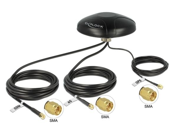 Delock - Antenne - navigasjon, mobiltelefon - rundtstrålende