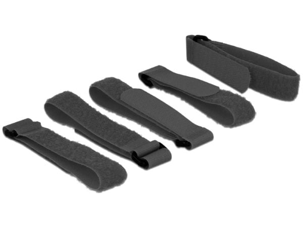 DeLOCK 18704, Musta, 20 mm, 300 mm, 5 kpl