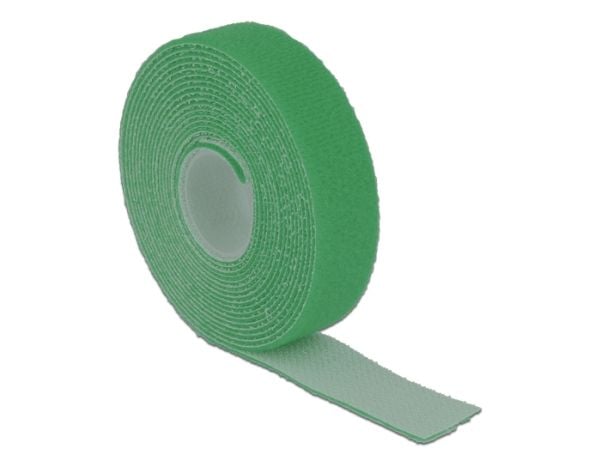 Delock - Kardborrefäste - 3 m - grön
