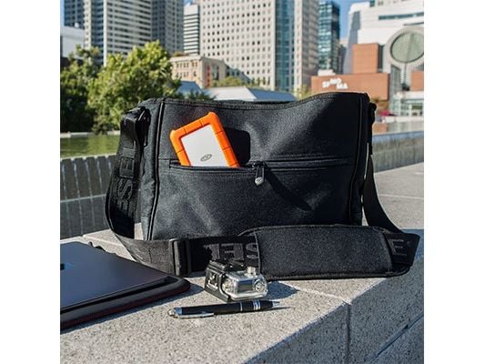 LaCie Rugged USB-C - Harddisk - 4 TB - ekstern (bærbar) - USB 3.1 Gen 1 (USB-C kontakt) - oransje