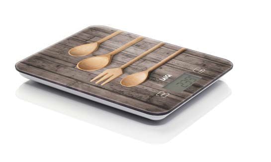 Laica KS5010, Elektronisk kjøkkenvekt, 10 kg, 1 g, Flerfarget, Benkeplate, Rektangel