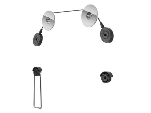 Goobay TV EasyMount L - Monteringssett (veggmontering) - for flatpanel - svart - skjermstørrelse: inntil 55" - monteringsgrensesnitt: inntil 400 x ...