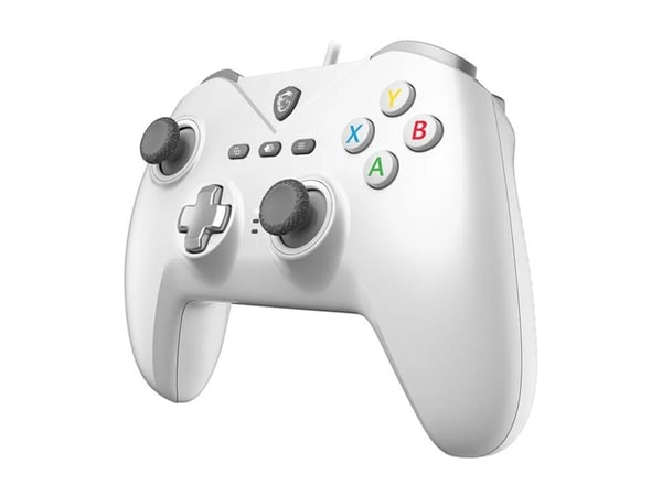 MSI FORCE GC200 WHITE, Pad-ohjain, Android, PC, Takanuppi, D-pad, Makropainke, Virtapainike, Käynnistyspainike, Turbopainike, Analoginen/Digitaalin...