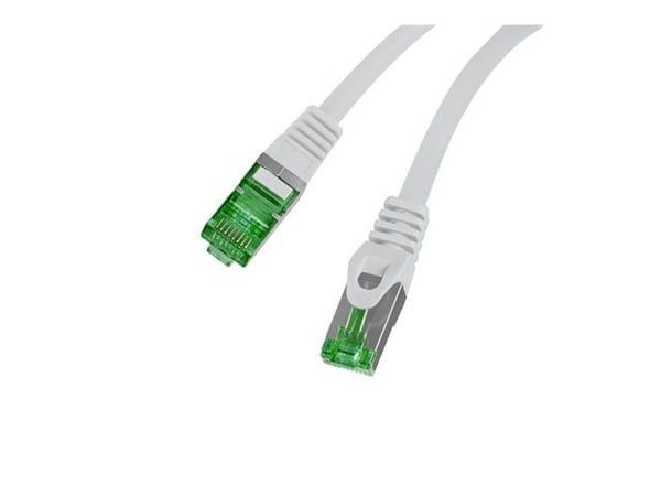 Lanberg PCF7-10CU – Patch-kaapeli – RJ-45 (uros) – RJ-45 (uros) – 6,2 mm - S/FTP - CAT 7 - halogeeniton, muotoiltu, solmuton - harmaa - tuotenumero...