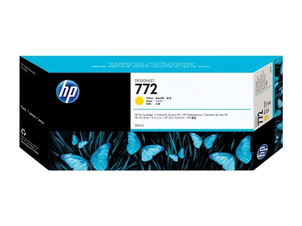 HP 772 - 300 ml - gul - original - DesignJet - blekkpatron - for DesignJet HD Pro MFP, Z5200, Z5200 PostScript, Z5400 PostScript ePrinter