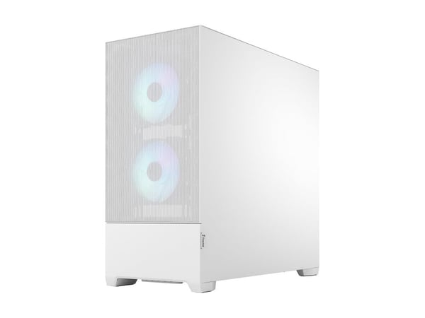 Fractal Design Pop Air - Tower - ATX - genomskinlig sidopanel (härdat glas) - ingen strömförsörjning (ATX) - vit TG genomskinlig ton - USB/ljud - f...