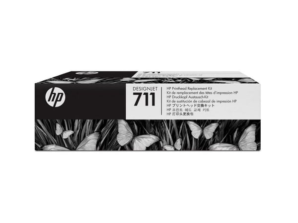 HP 711 - Sort, gul, cyan, magenta - printhoved - for DesignJet T100, T120, T120 ePrinter, T125, T130, T520, T520 ePrinter, T525, T530