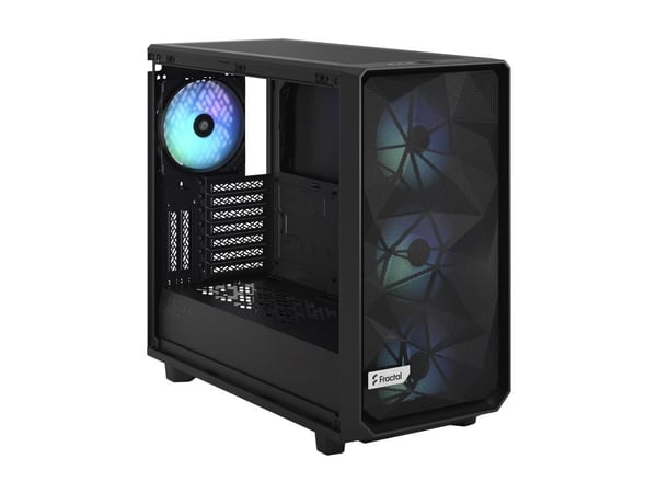 Fractal Design Meshify 2 RGB - Tower - utvidet ATX (E-ATX) - sidepanel med vindu (herdet glass) - ingen strømforsyning (ATX) - sort TG lys fargeton...