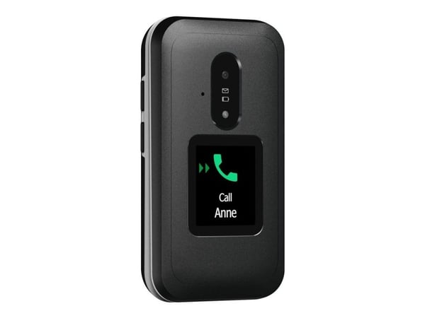 Doro Leva E30, Simpukka, Yksittäinen SIM, 7,11 cm (2.8"), 0,3 MP, 1150 mAh, Musta, Valkoinen