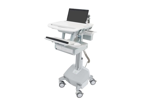 Ergotron StyleView - Vogn (kun lading) - åpen arkitektur - for notebook / tastatur / mus - medisinsk - aluminium, forsinket stål, kvalitetsplast - ...