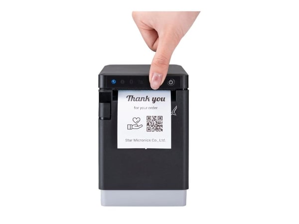 Star Micronics mC-Label2, Suoralämpö, 300 x 300 DPI, 180 mm/s, Langallinen & langaton, musta