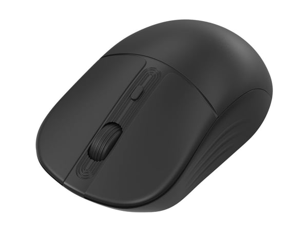 Conceptronic LORCAN04B - Mus - dual-läge - höger- och vänsterhänta - optisk - 4 knappar - trådlös - Bluetooth 5.2, 2.4 GHz - svart