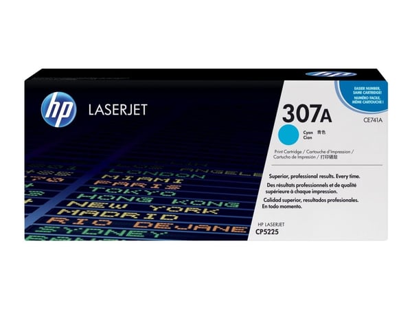 Lasertoner hp 307a ce741a, 7 300 sidor, cyan